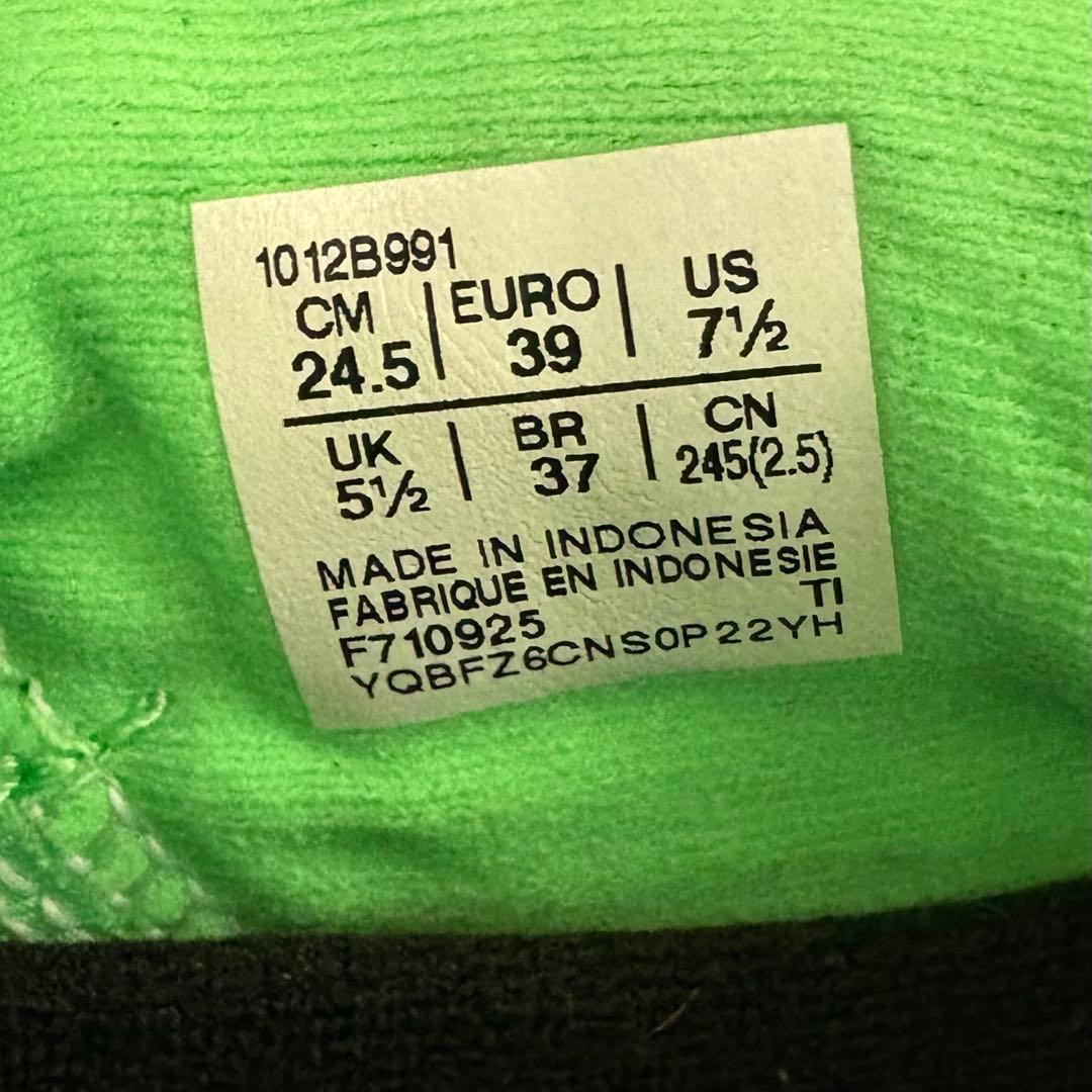 【asics NOVABLAST5】レディース 24.5cm 緑/黒