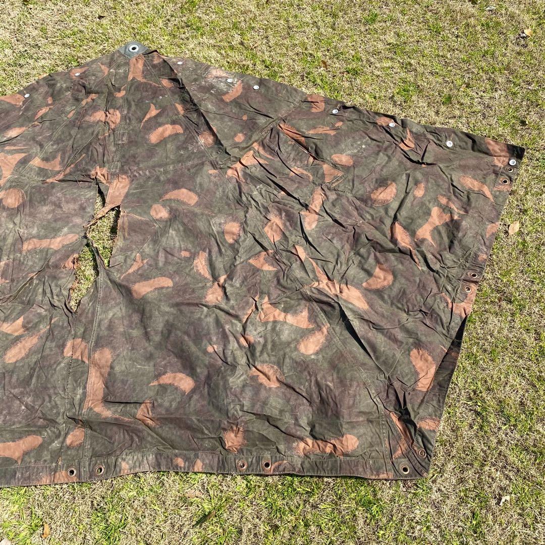 し*ん様 ハンガリー軍　軍幕　ポンチョ　１枚①　迷彩　ハリケーンカモ