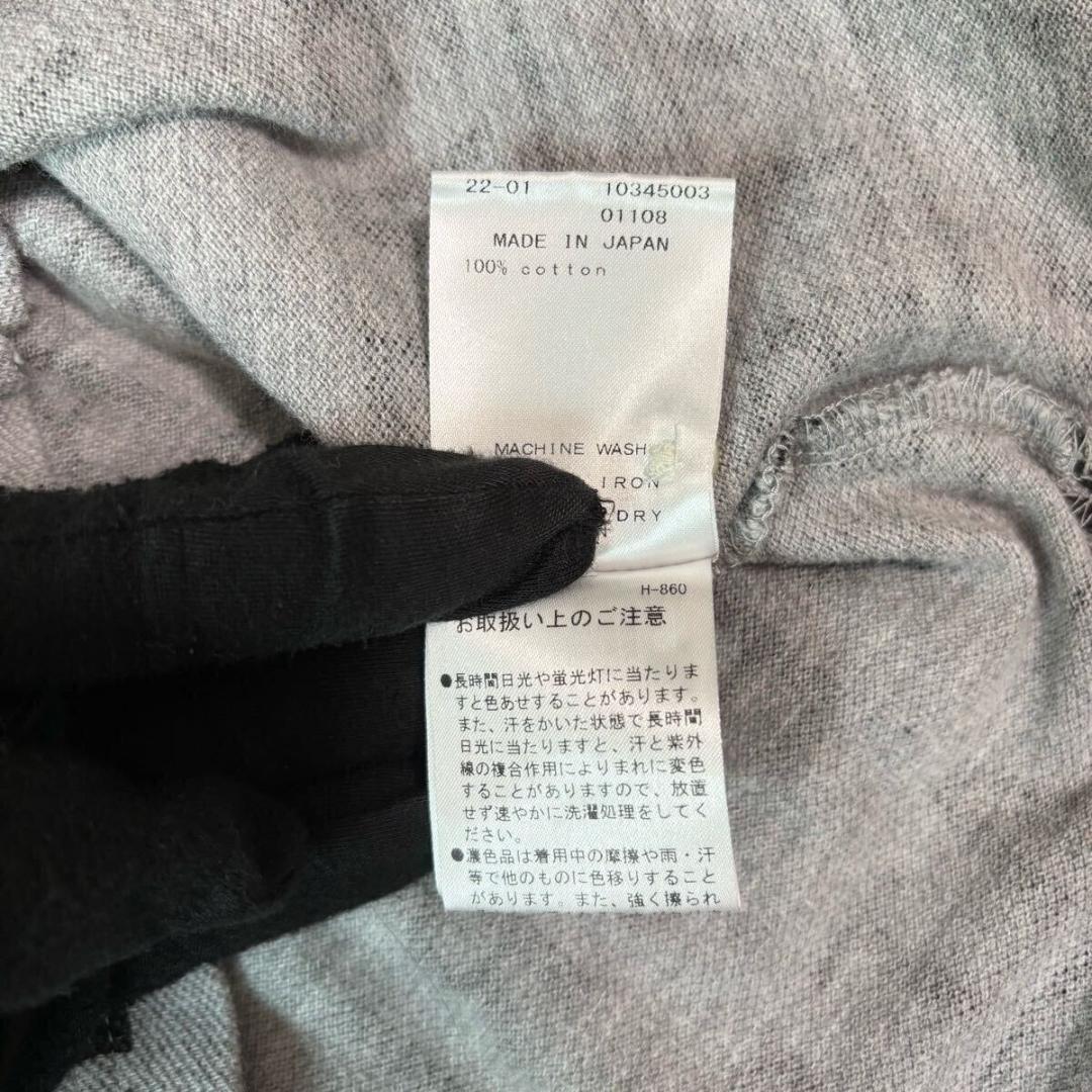 美品/現行/L相当 パーリーゲイツ 総柄 ワッペン 半袖 グレー 2022