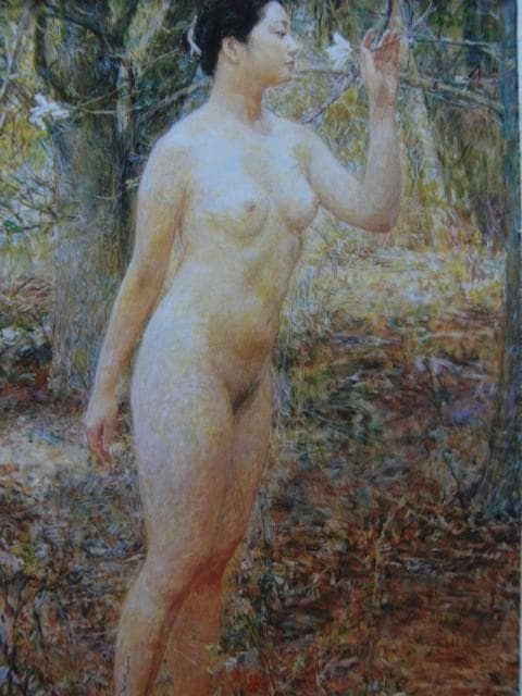 濵本久雄【銀春】希少画集画、状態良好、新品高級額装付