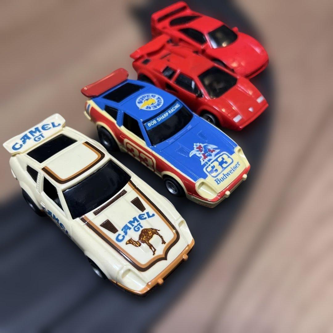 ★4台 HOスロットカー フェラーリ カウンタックはチューンナップ