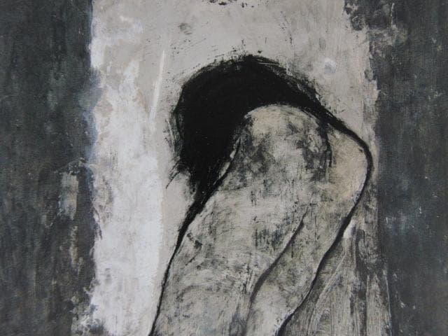 栗原一郎、【裸身】、希少な大判額装用画集より、美品、日本人画家