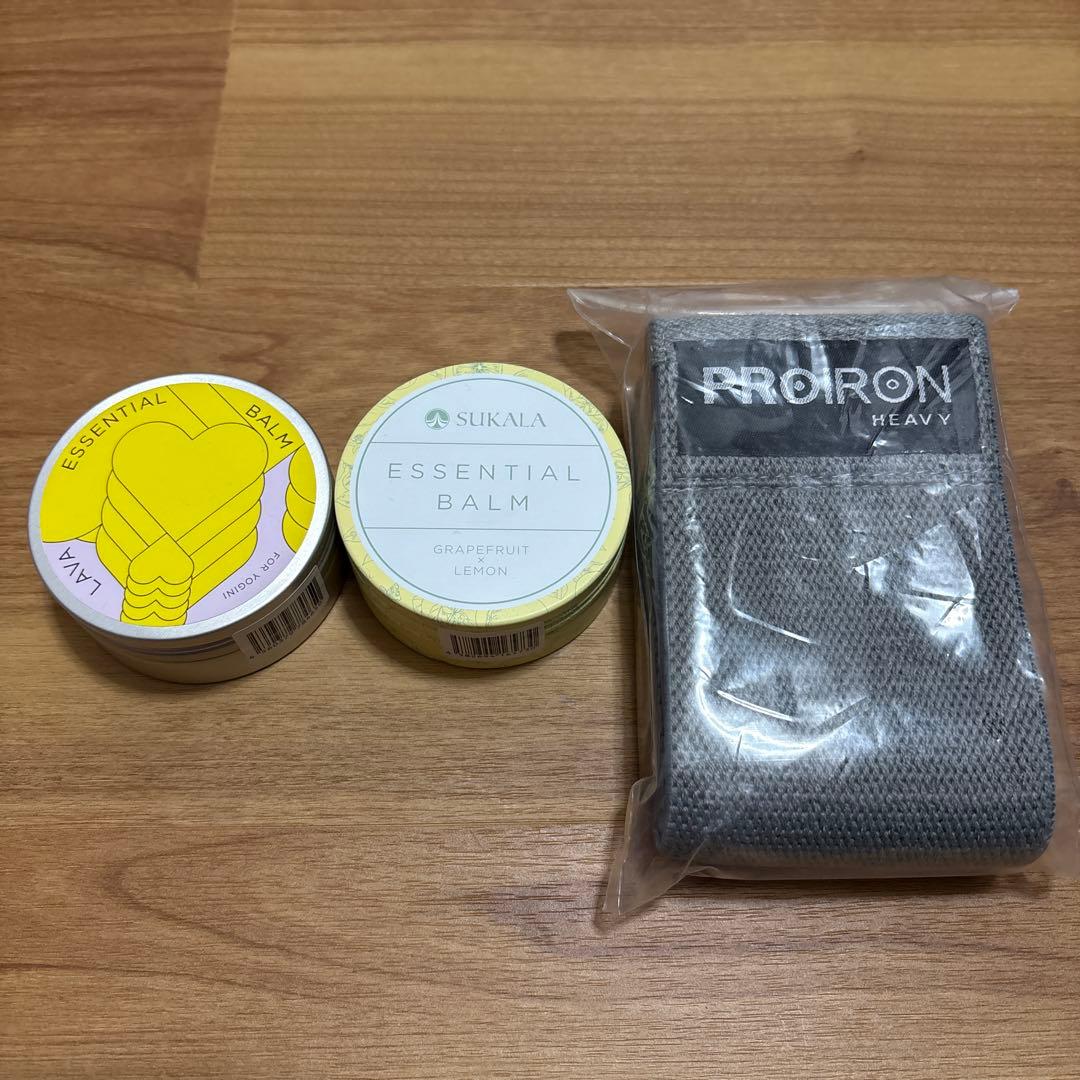 LAVA RUGラベンダー+エッセンシャルバーム+多目的バンドほか新品6点セット