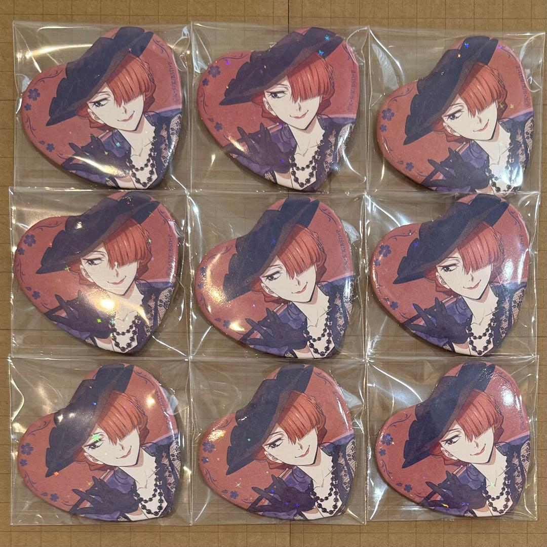 文スト ロフトコラボ ハート缶バッジ レア ホログラム 尾崎紅葉