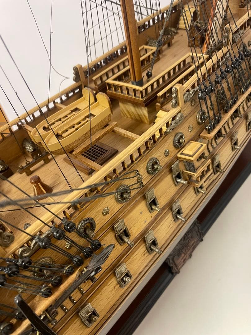 大航海時代の大型木製帆船模型　サンフェリペ号
