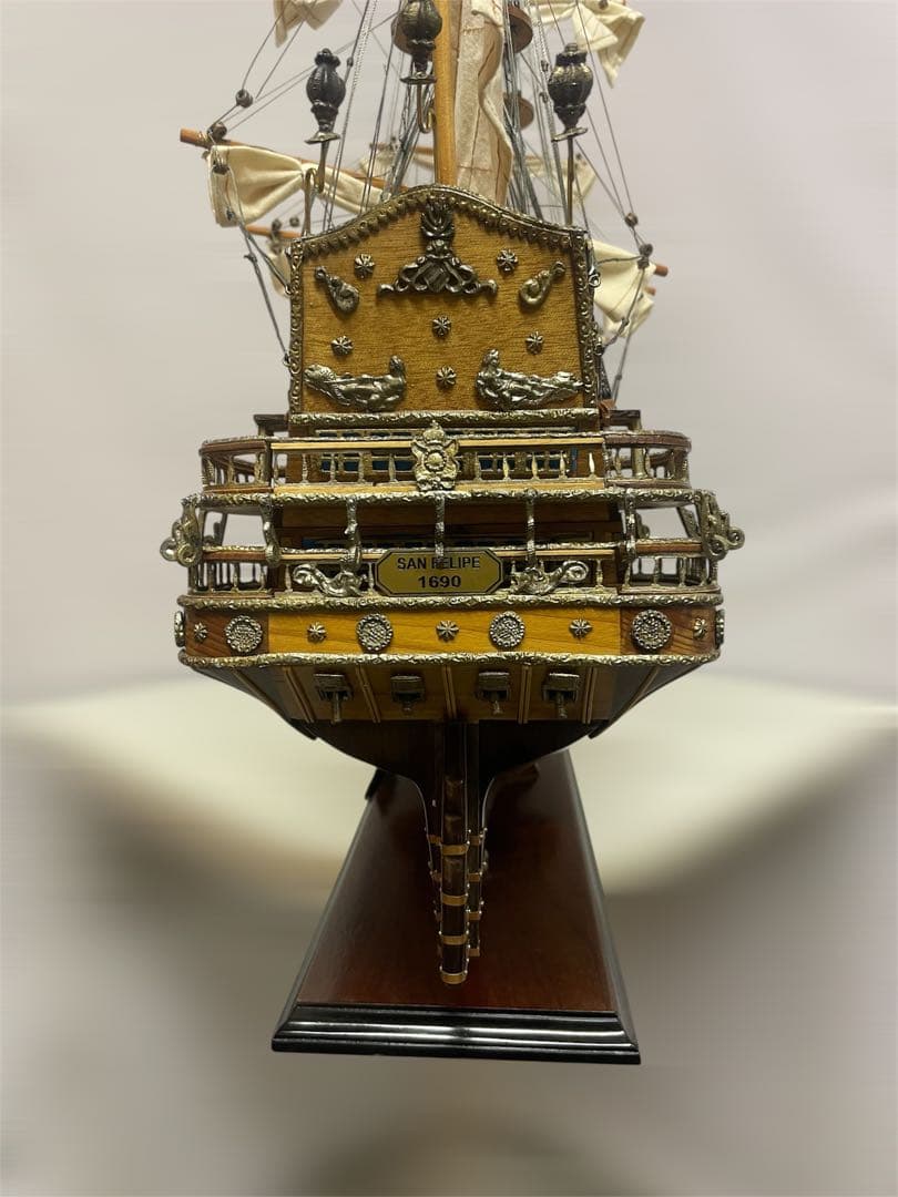 大航海時代の大型木製帆船模型　サンフェリペ号