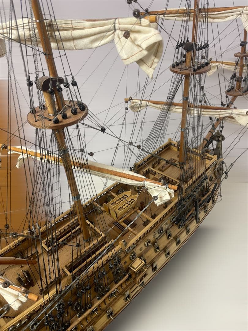 大航海時代の大型木製帆船模型　サンフェリペ号