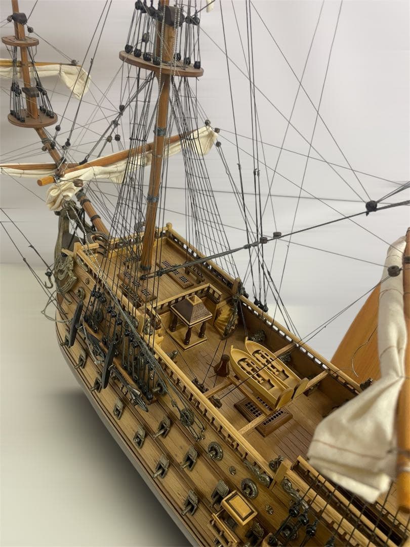 大航海時代の大型木製帆船模型　サンフェリペ号