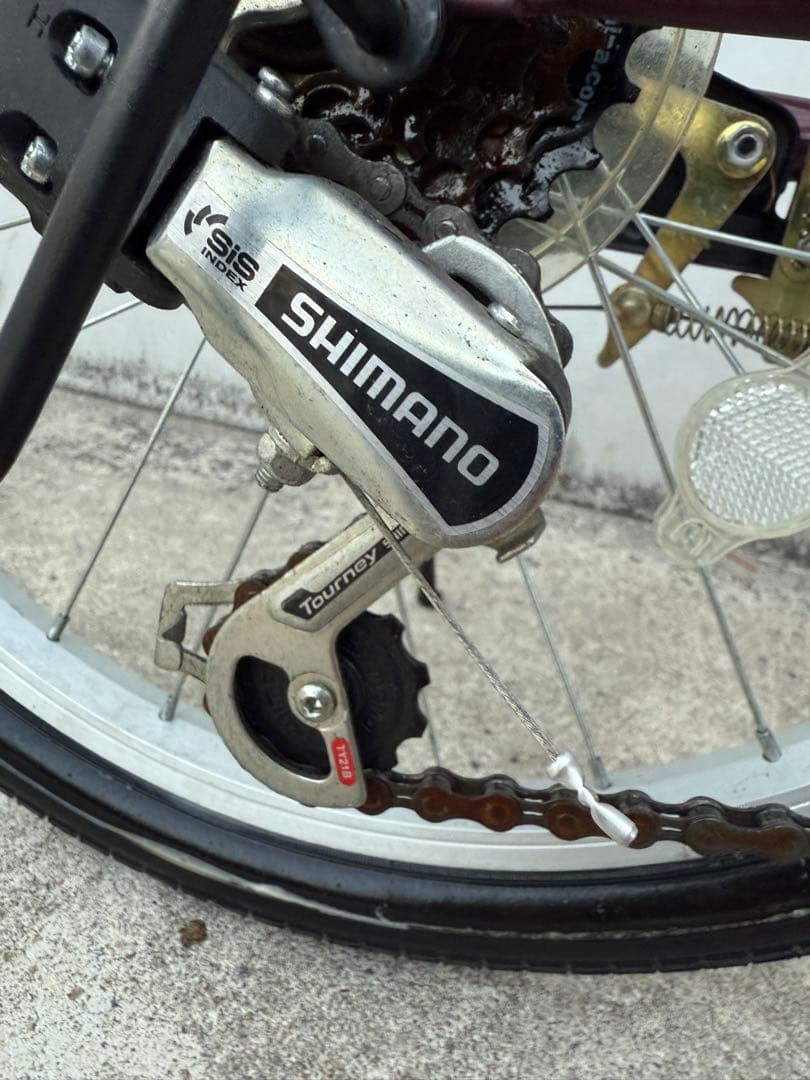 SHIMANO 6段 ミニベロ 折り畳み自転車 20インチ
