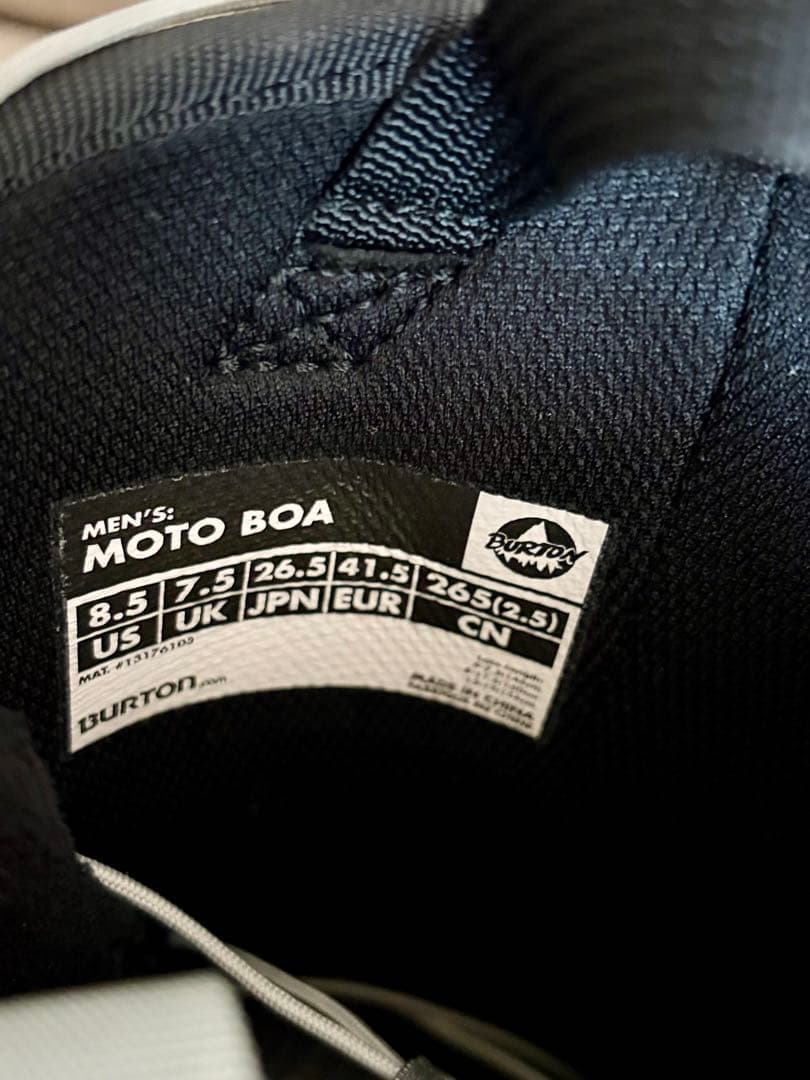 Burton MOTO BOA スノーボードブーツ 8.5 US