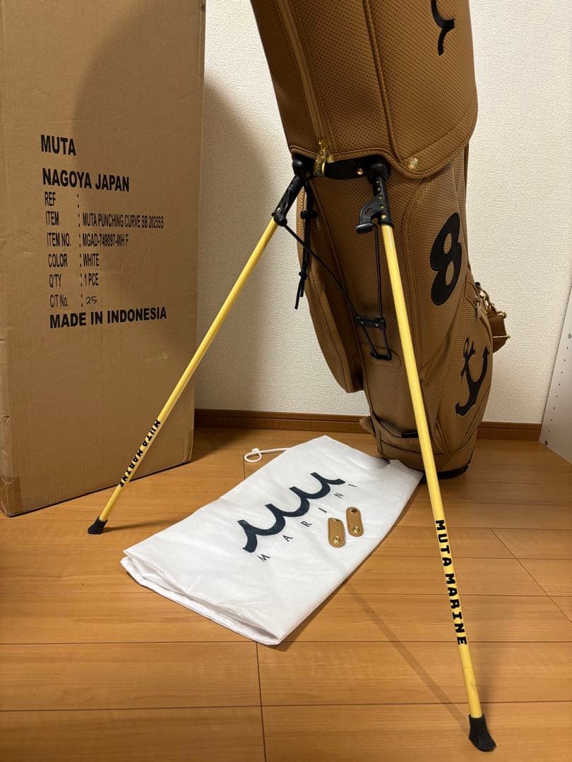 muta MARINE ムータマリン  パンチングエシカルレザー キャディバッグ