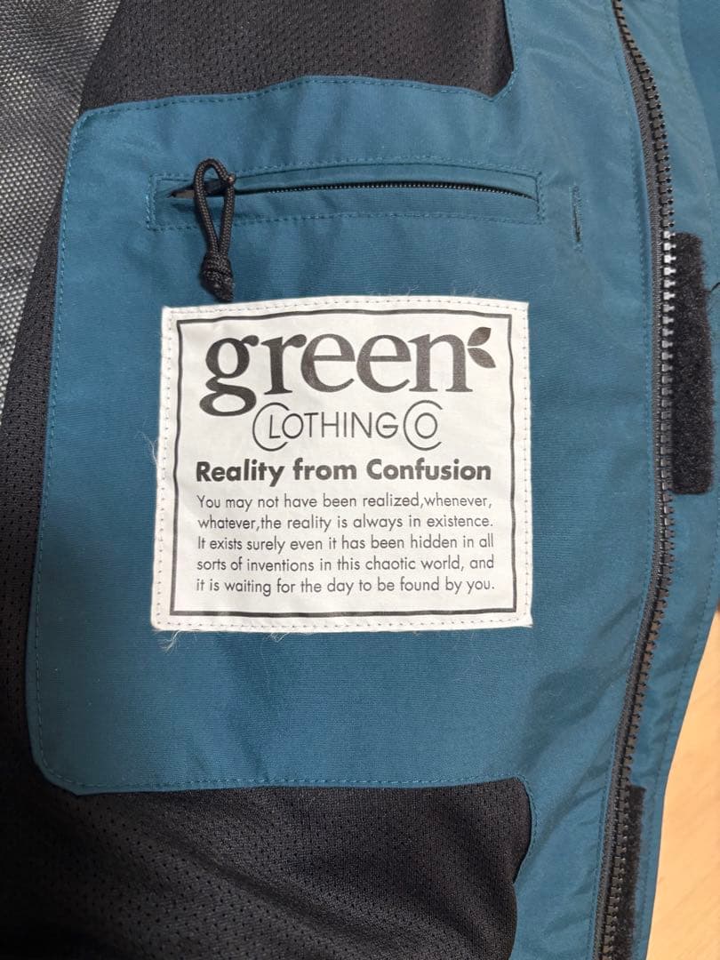 greenclothing スノーボードウェア
