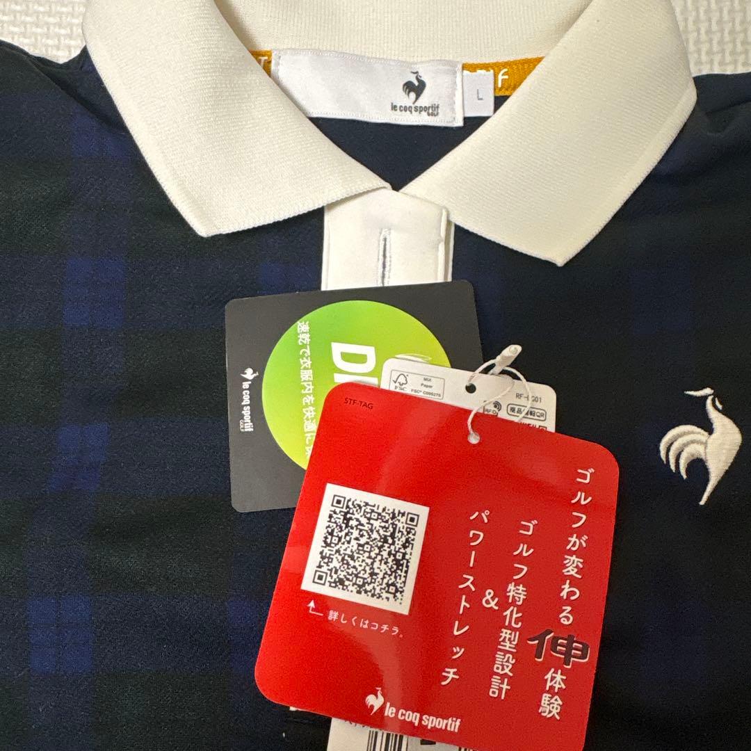 le coq sportif ゴルフシャツ L ネイビー