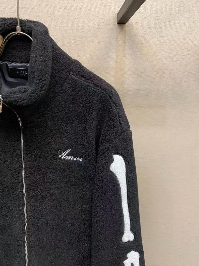 Amiri 骨プリント フリースジャケット
