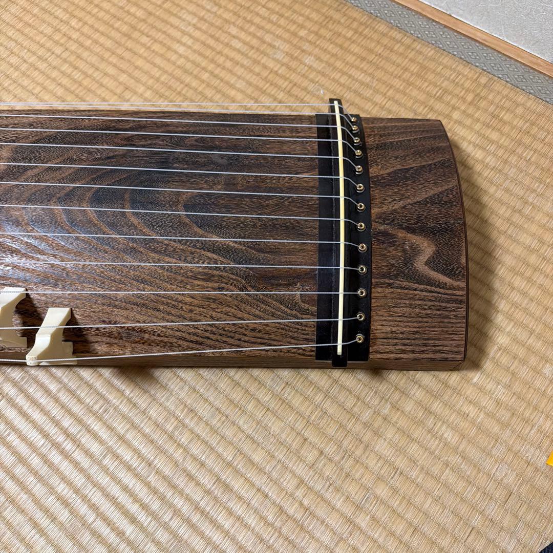 箏　琴　13絃　くり甲　綾杉彫