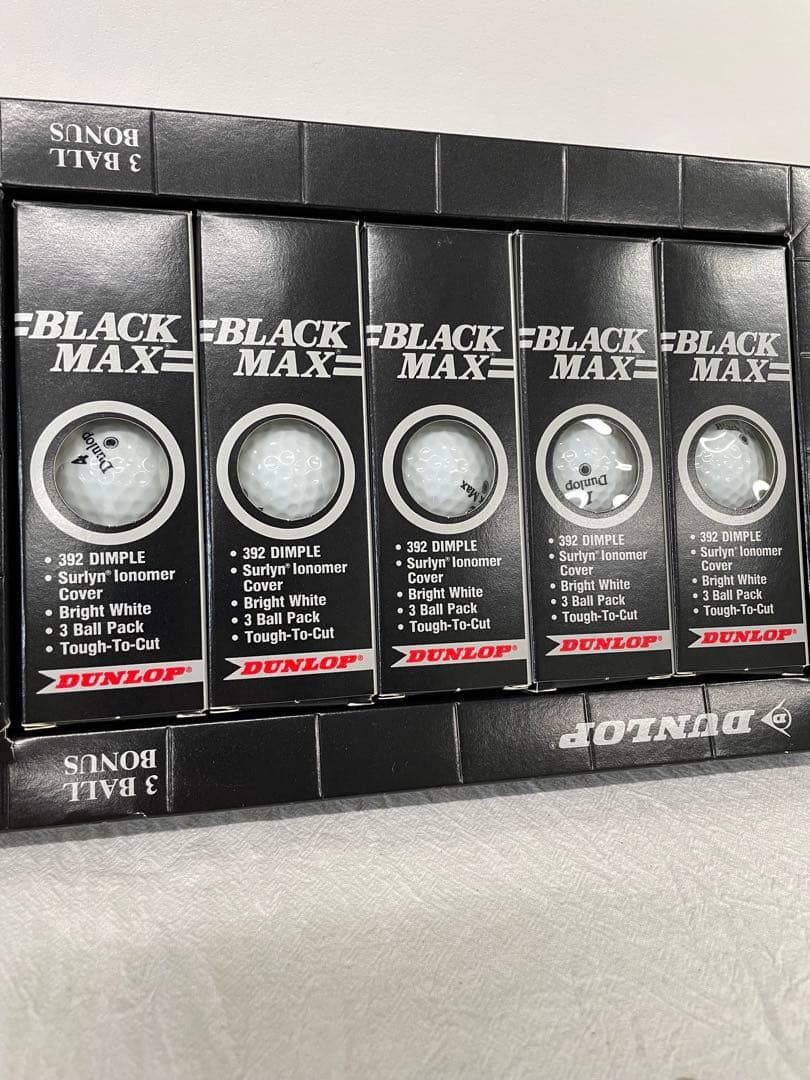 DUNLOP BLACK MAX ゴルフボール 15個セット