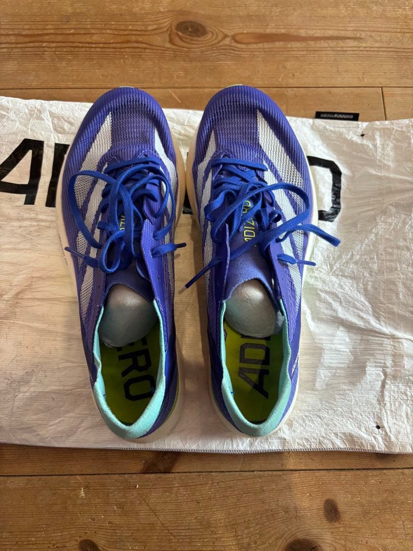 adidas ADIZERO アバンチ 26cm 青 アディダス