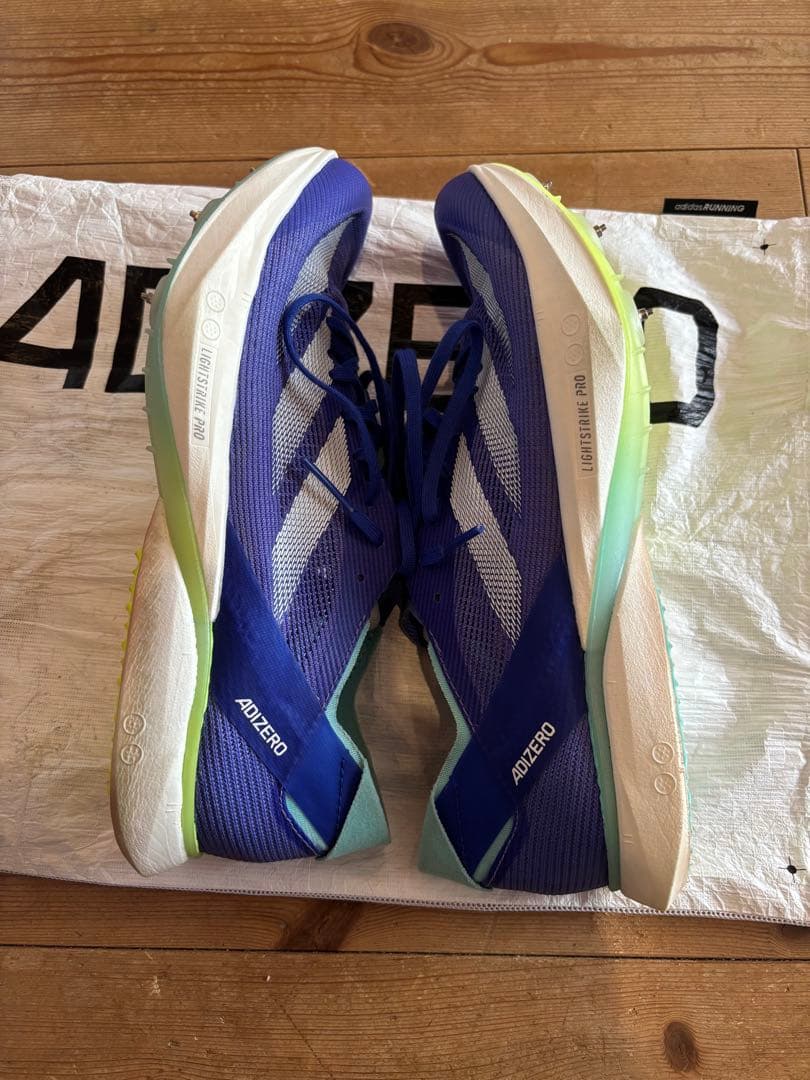 adidas ADIZERO アバンチ 26cm 青 アディダス