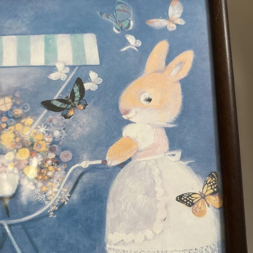 うさぎの可愛い額絵　足立美術館