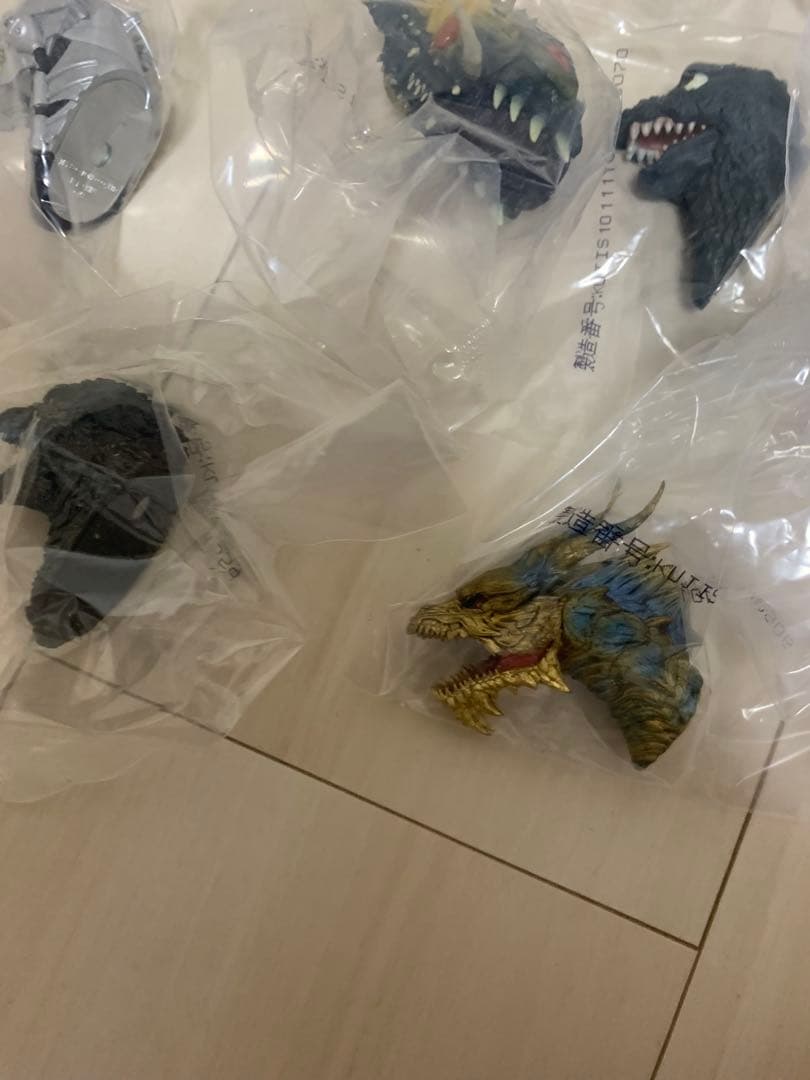 一番くじ ゴジラ E賞 モンスターヘッドマグネット 全種 コンプリート　セット
