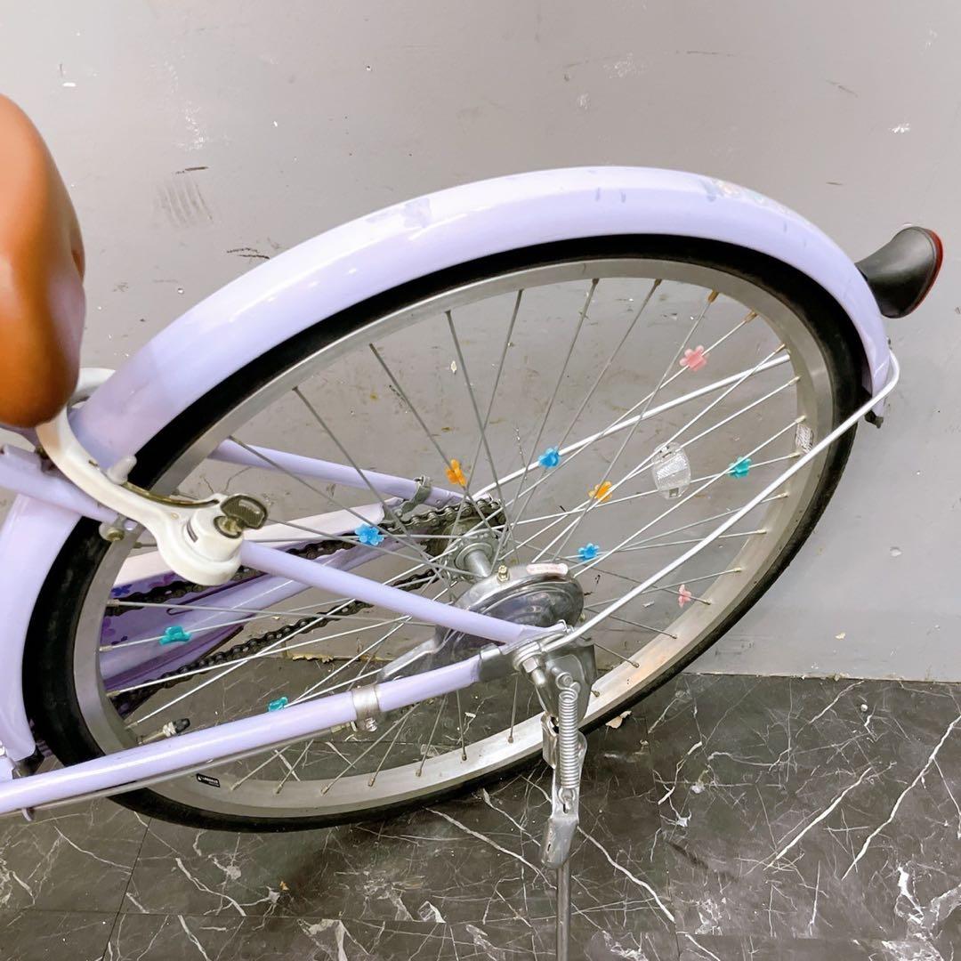 【391】《関西 引き取り》子供用自転車 ブリヂストン ECOPAL パープル