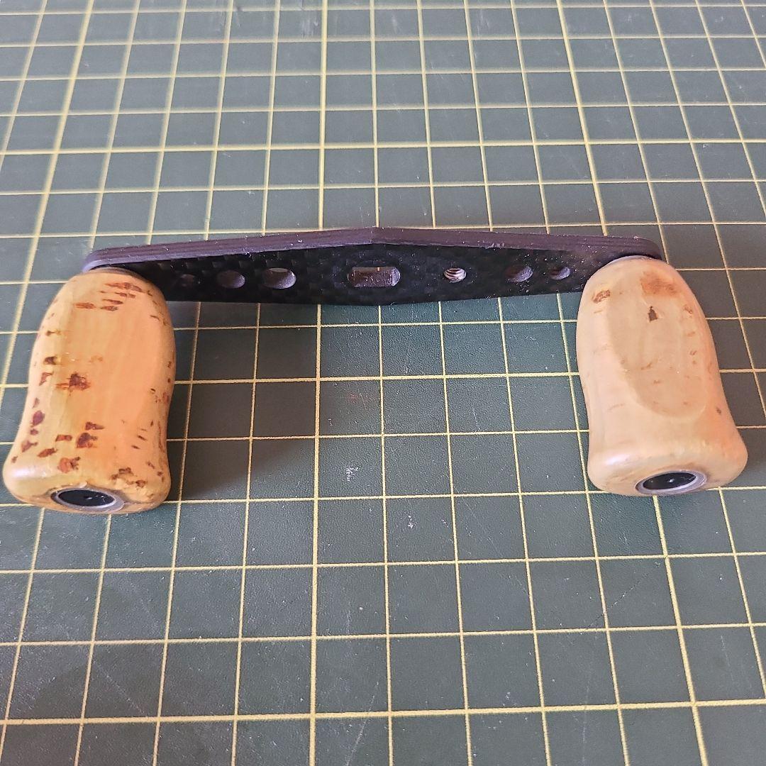 【貴重】ktf カーボンハンドル カラーブルー 旧コルクノブセット