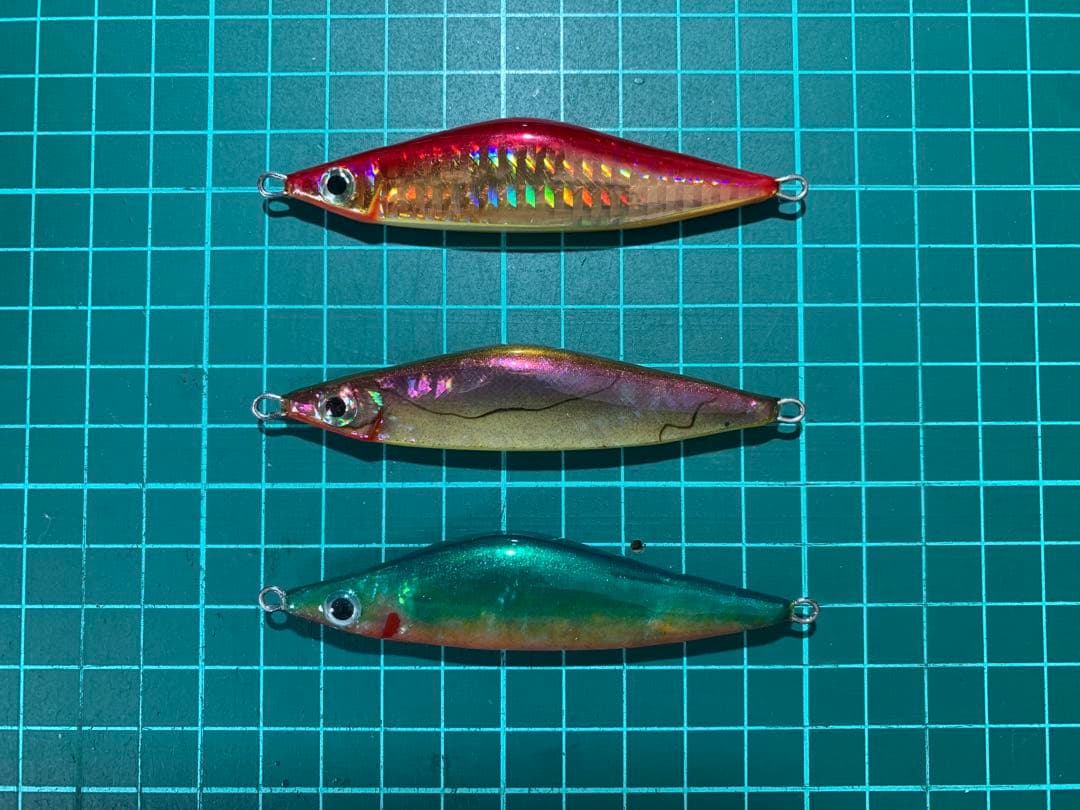 バーサス　ジグミノー 3個セット 海サクラ　海アメ ハンドメイドルアー