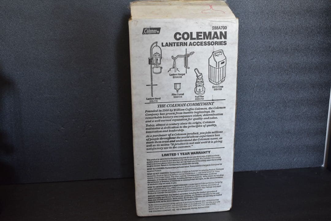 85年製 コールマン CL2 288 ガソリンランタン 箱付き USA製