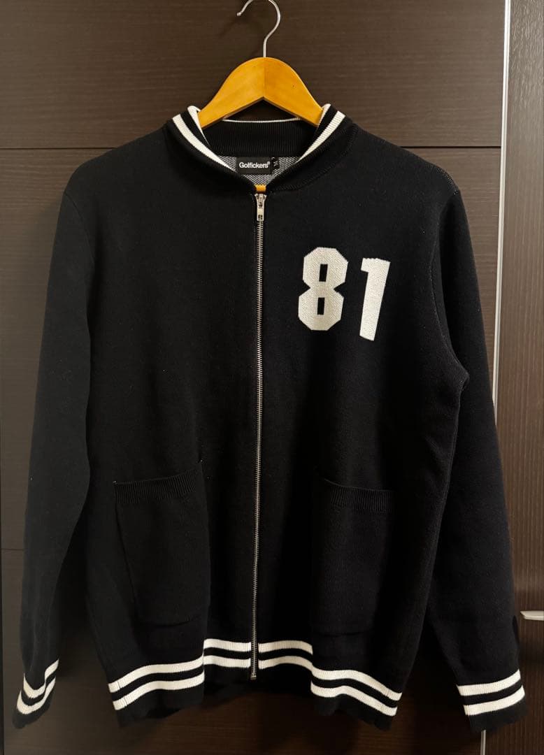 GOLFICKERS ジップアップ コットンニットブルゾン M