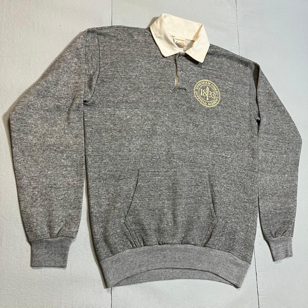 COLLEGE HOUSE USA製 70s〜80s ポケット付き ラガーシャツ