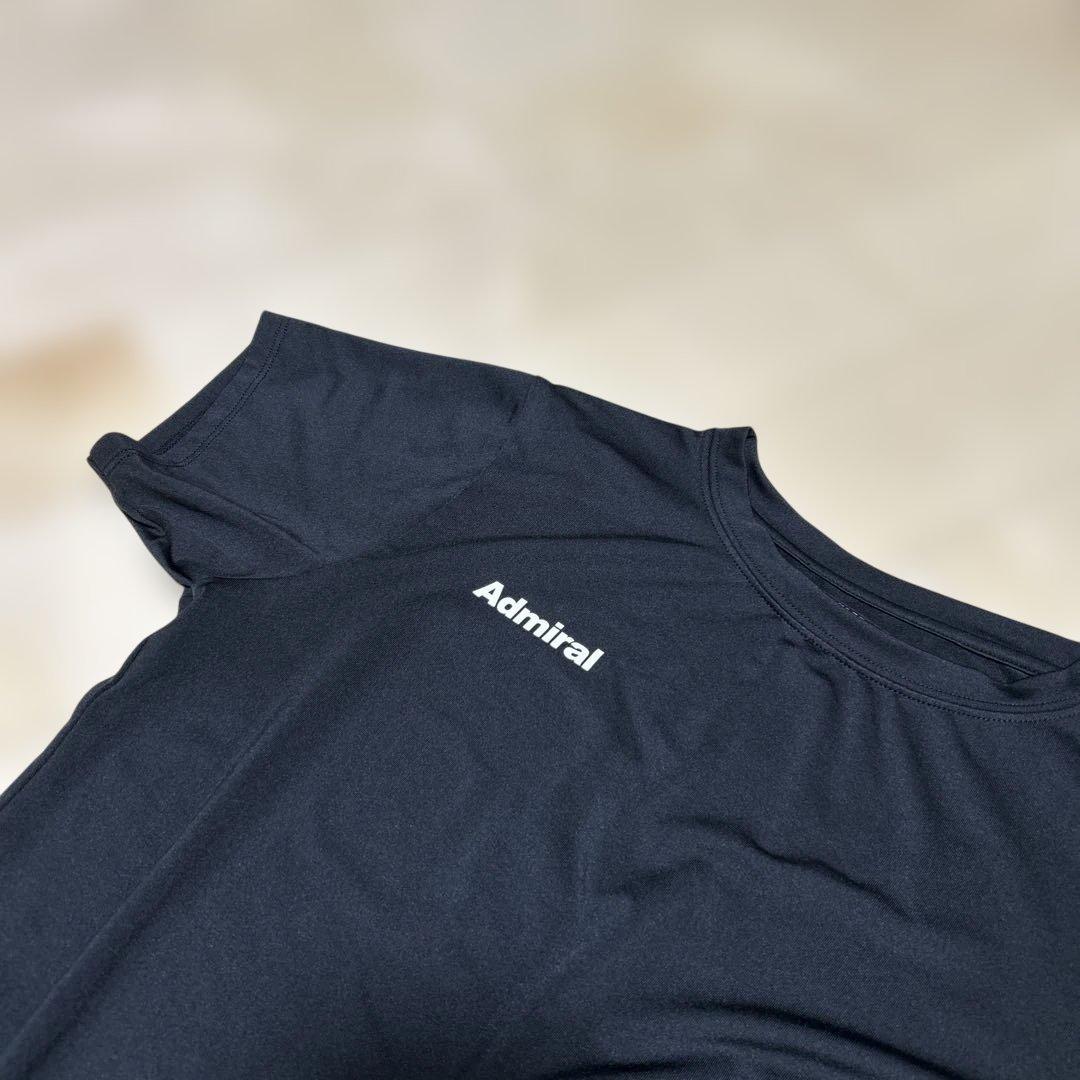 Admiral スリット入り黒Tシャツ M