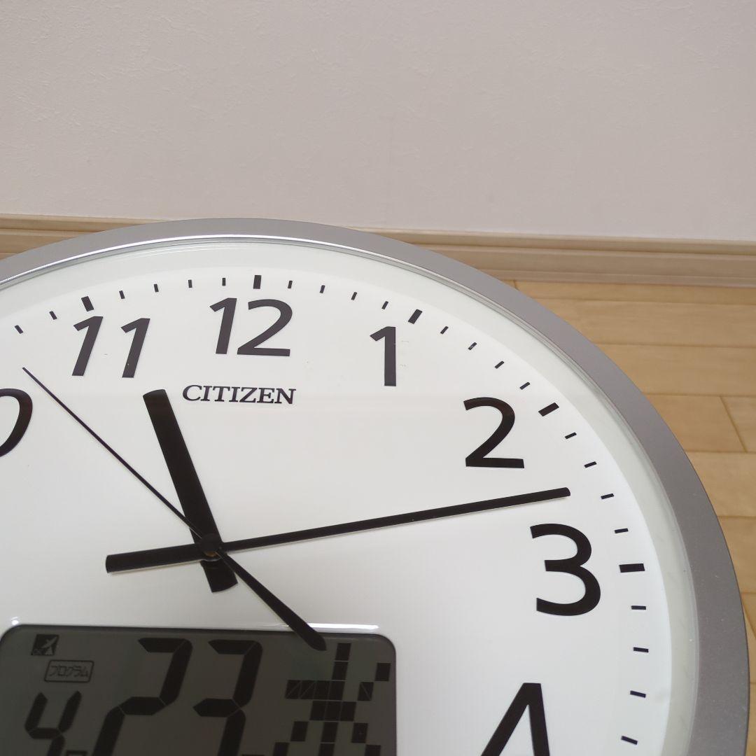 シチズン CITIZEN 電波掛時計 プログラムカレンダー 電波時計