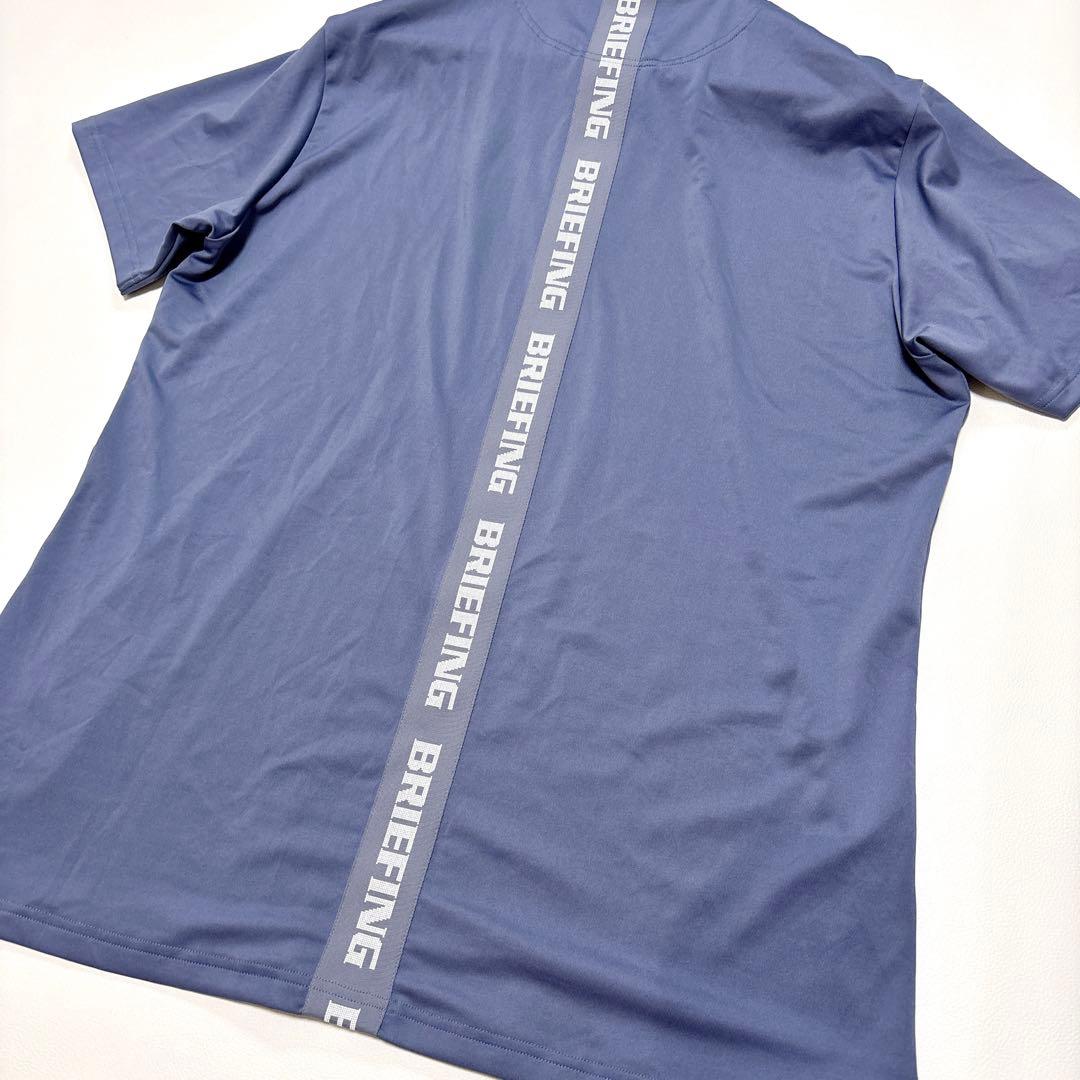 【極美品】XLサイズ！ブリーフィング ゴルフ半袖 ポロシャツ Tシャツ 青系