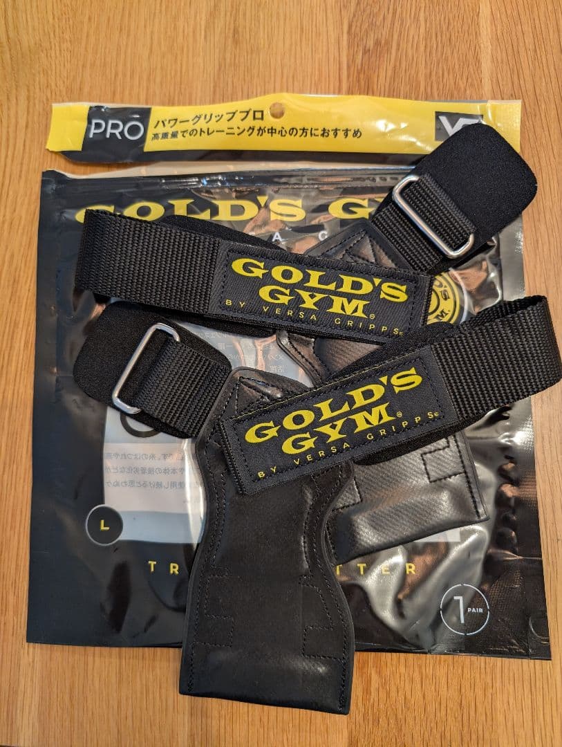 【新品・未使用】GOLD'S GYM ゴールドジム　パワーグリッププロ Lサイズ