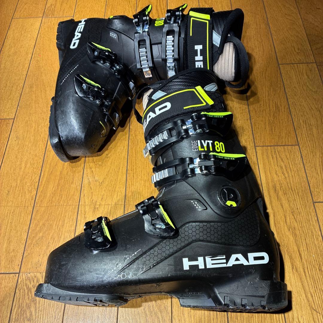 【値下げ】HEADヘッドEDGE LYT80 27.0-27.5cm初中級向け