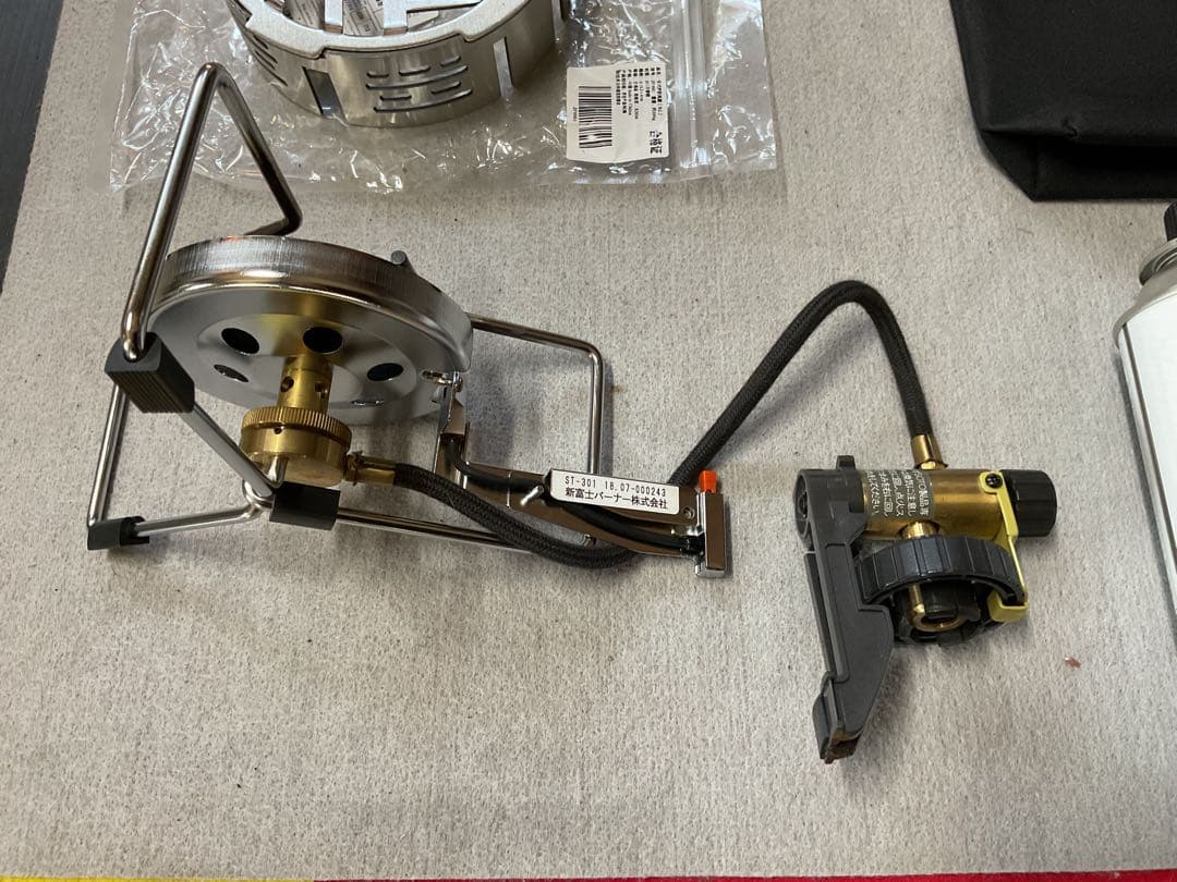 SOTO ST-301廃盤希少人気シングルバーナー動作良好美品防風リング付セット
