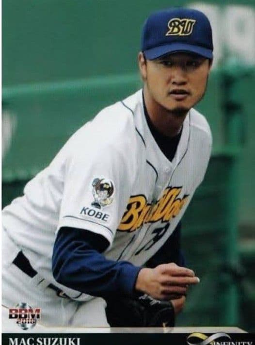 【プロモデル　サイン】オリックスブルーウェーブ　マック鈴木　ユニフォーム　2XO