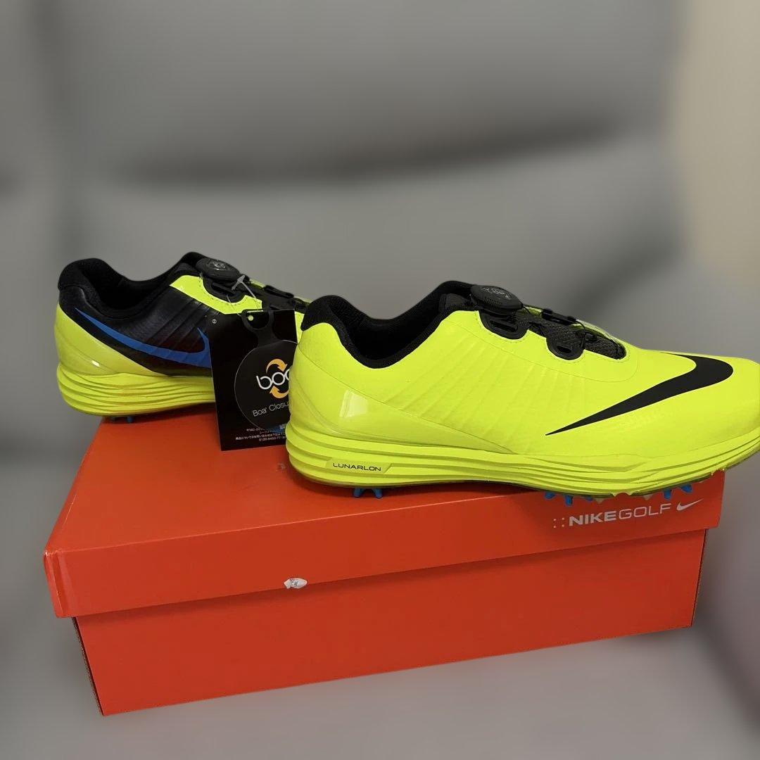 【希少】NIKE ゴルフシューズ ルナコントロール ボア 25.5 ボルトカラー