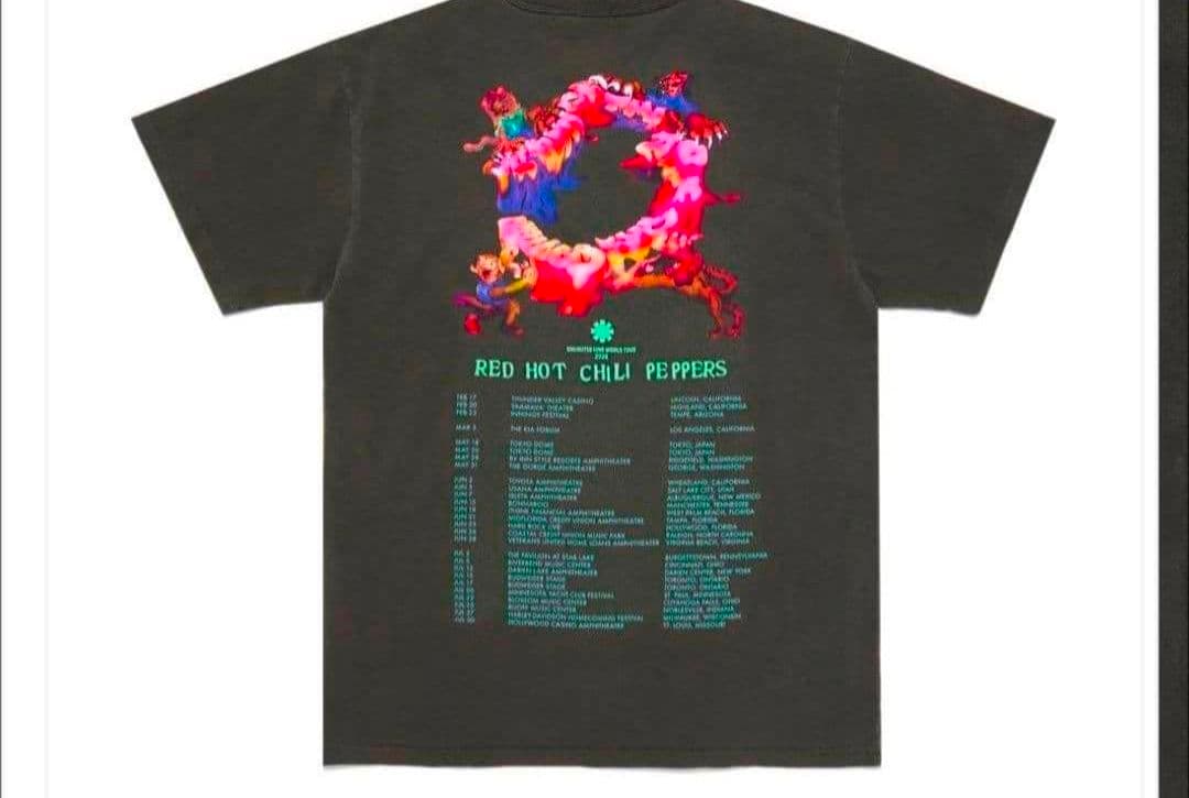【新品未使用】レッチリ 2024ツアーTシャツ L 会場限定 ステッカー付