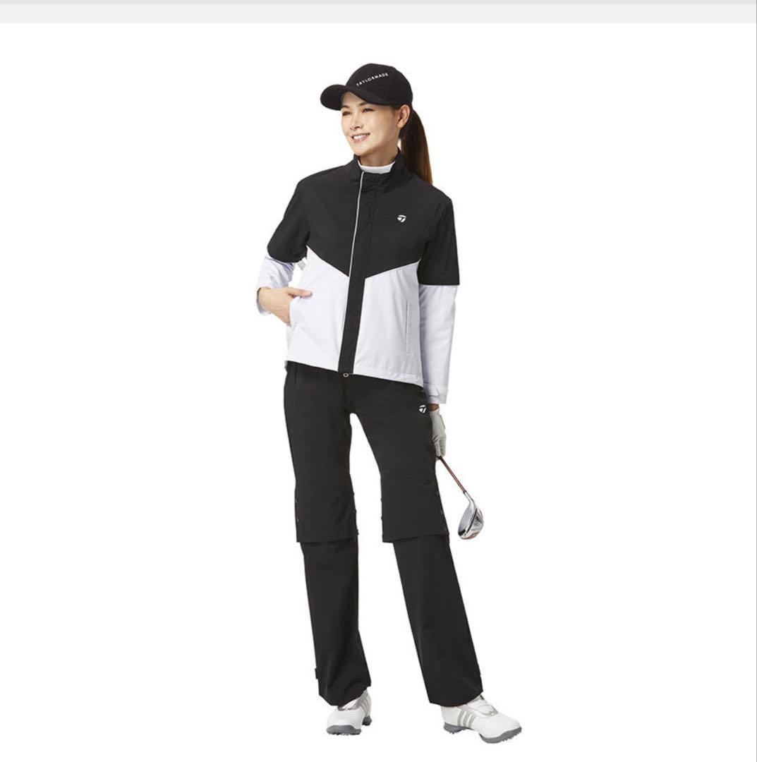 新品TaylorMade TM ベーシックレインウェア レディース　ブラック　M