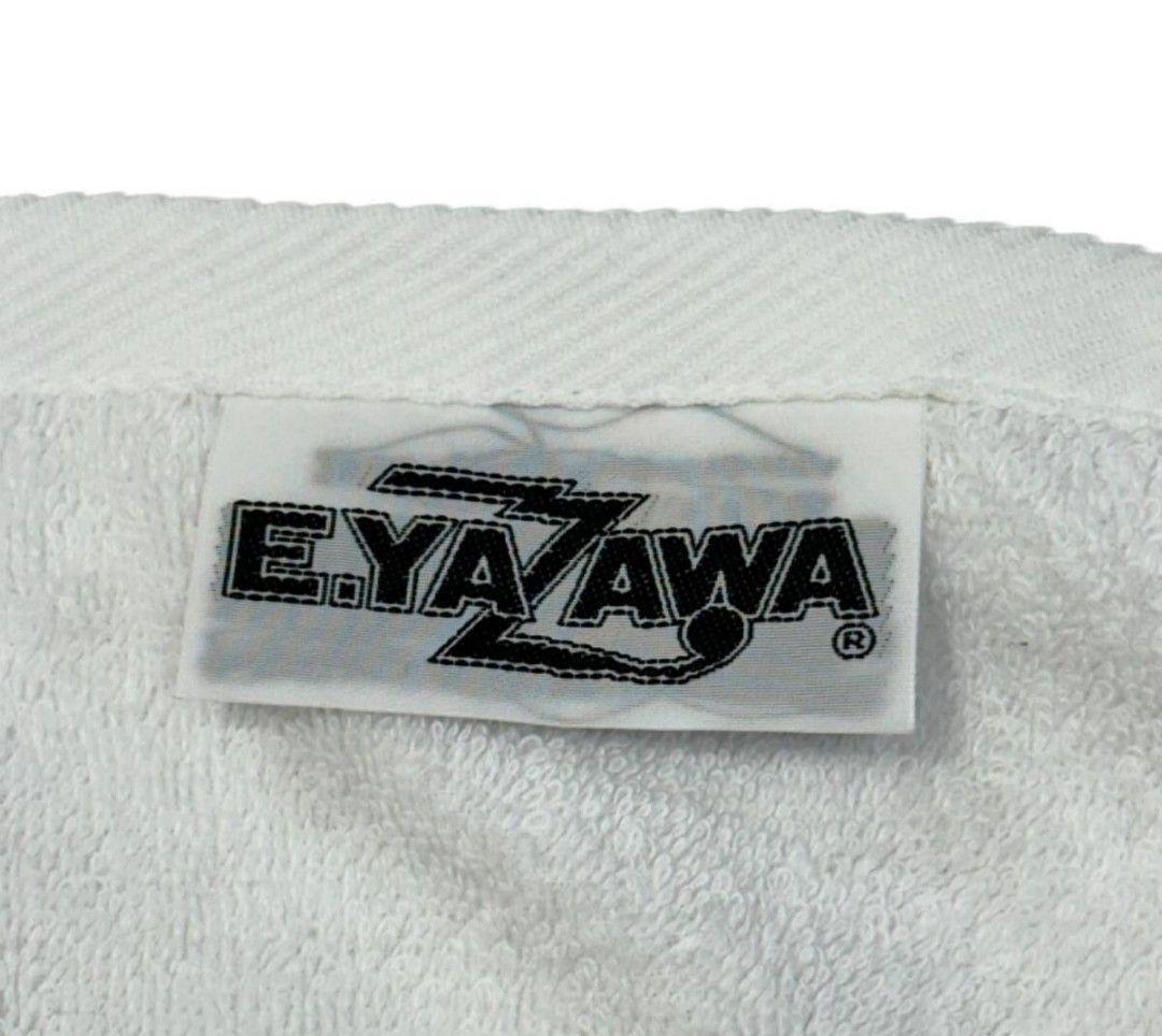 E.YAZAWA 矢沢永吉 SBTバスタオル ホワイト×ブラック ロゴ 未使用