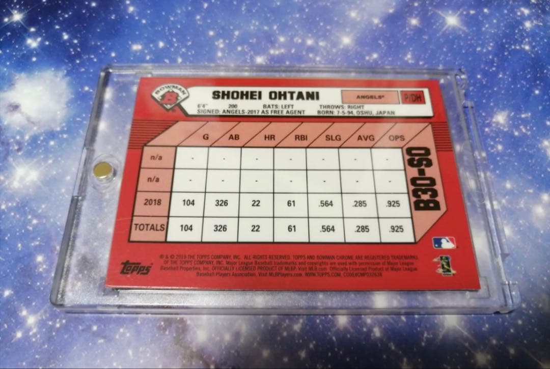 2019 TOPPS 大谷翔平 サインカード