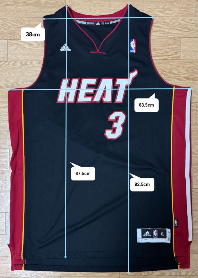【美品】 MIAMI HEAT Dwyane Wade ユニフォーム 【XL】