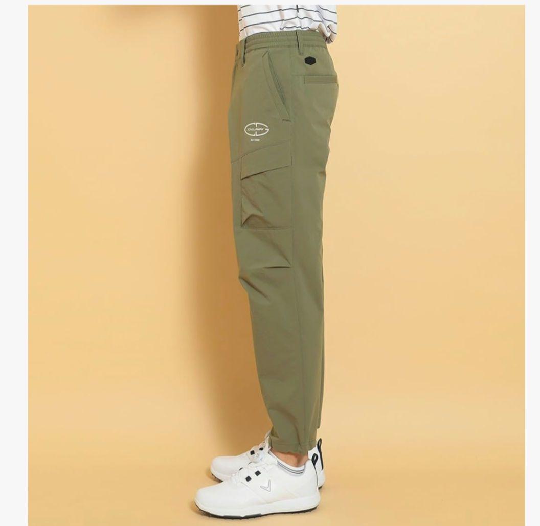 (新品)Callaway メンズ ストレッチパンツ LL カーキ