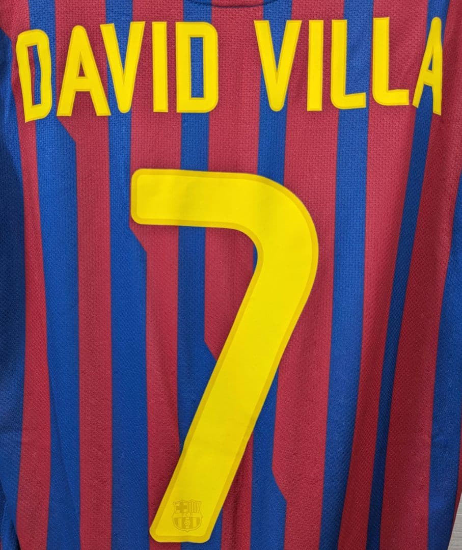 【正規品・美品】バルセロナ 11-12 VILLA #7 M オーセンティック