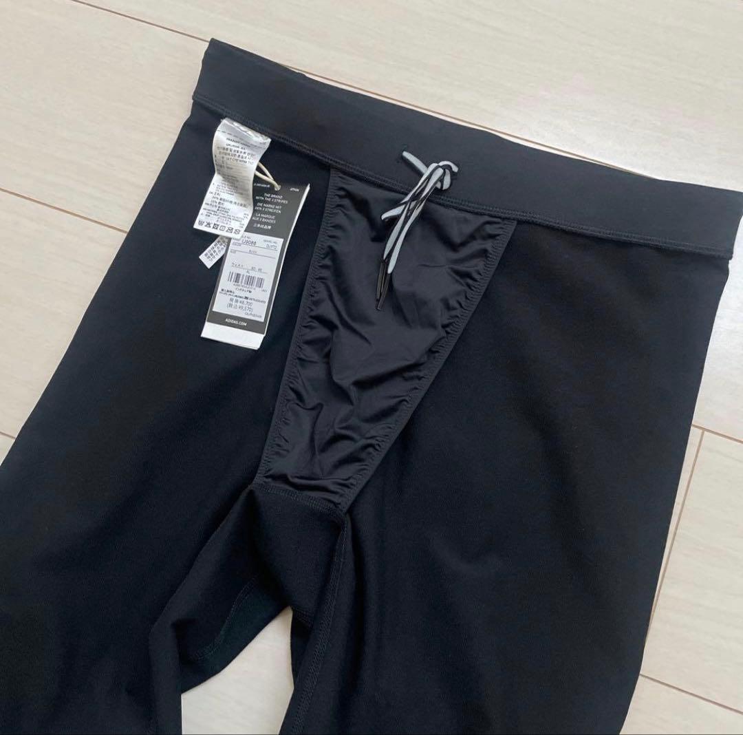 新品 XL アディダス 防寒 ランニングロングタイツ フリース裏起毛