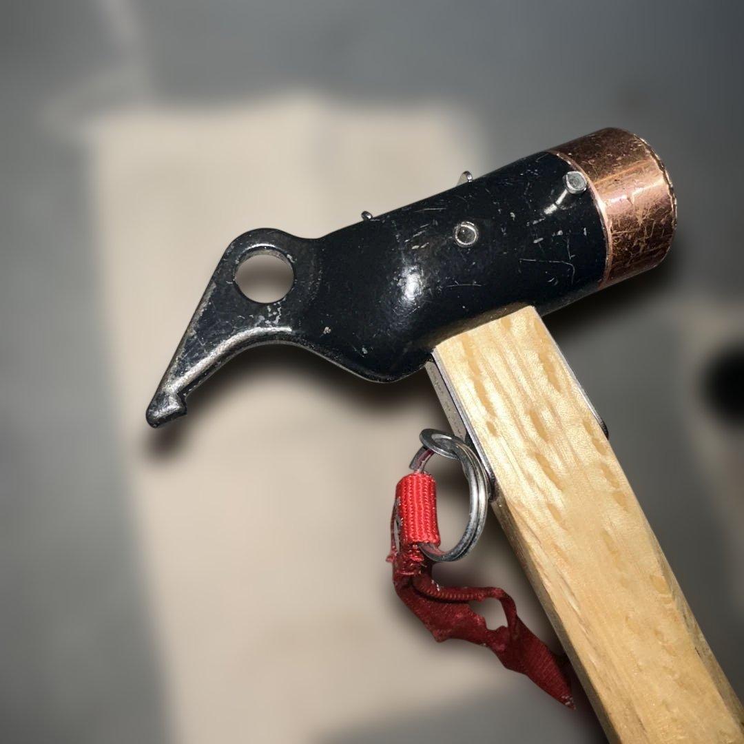 ペグハンマー 木製ハンドル 銅ヘッド