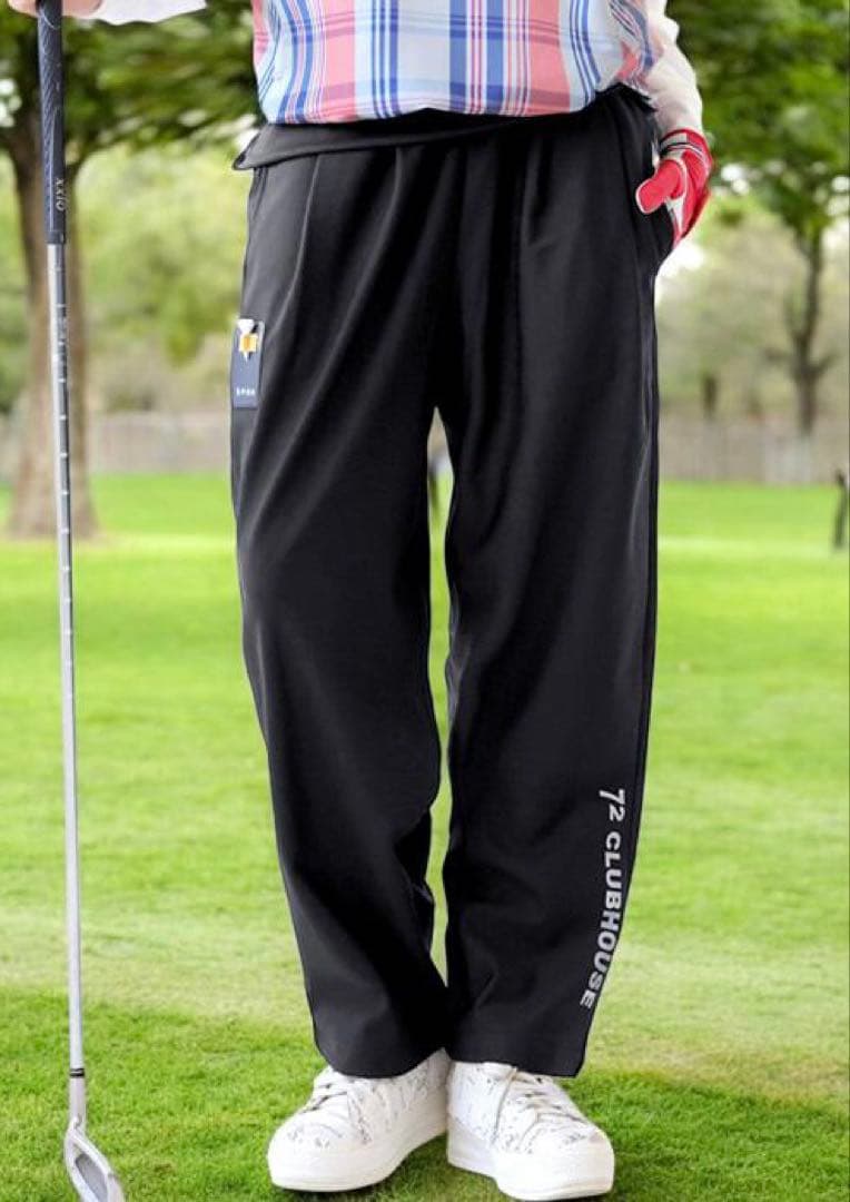 ANTIQUA GOLF×STCH パンツ　ブラック　ML