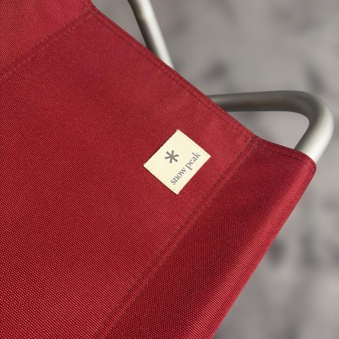 美品　 peak アウトドアベンチ レッド