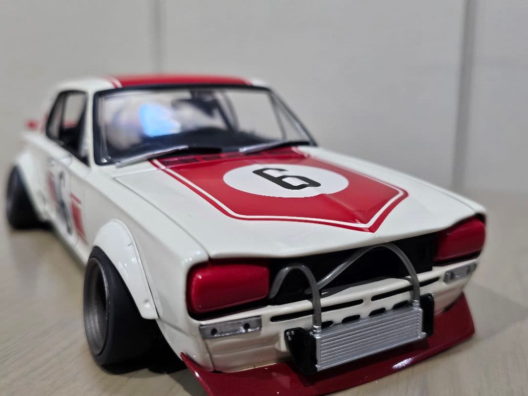 京商　NISSAN SKYLINE 2000GT-Ｒ　RACING　NO.6